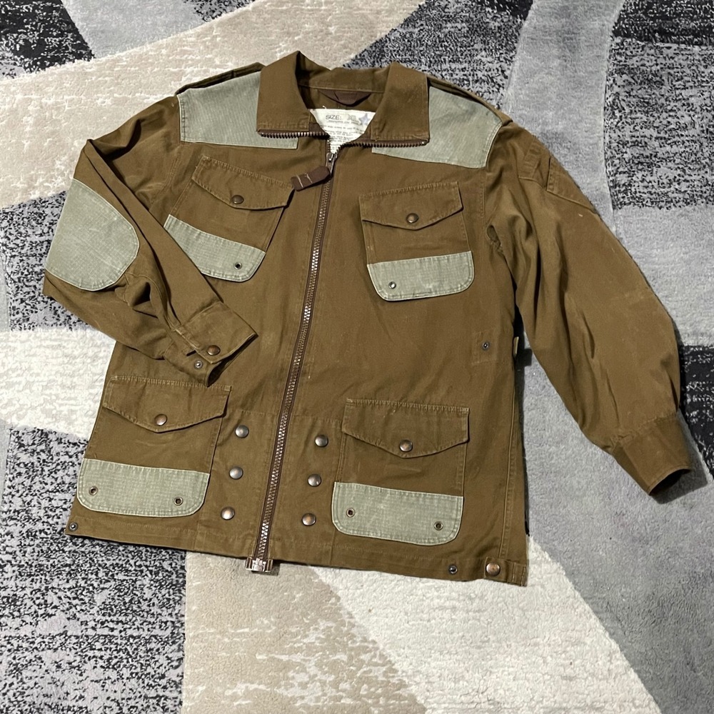 VTG Ensign 1987 Paratrooper Jump‎ Smock Jacket Men XL Brown Airborne Military
